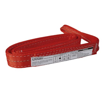 Urrea Polyester slings, 16.40 ft L, Red EP225